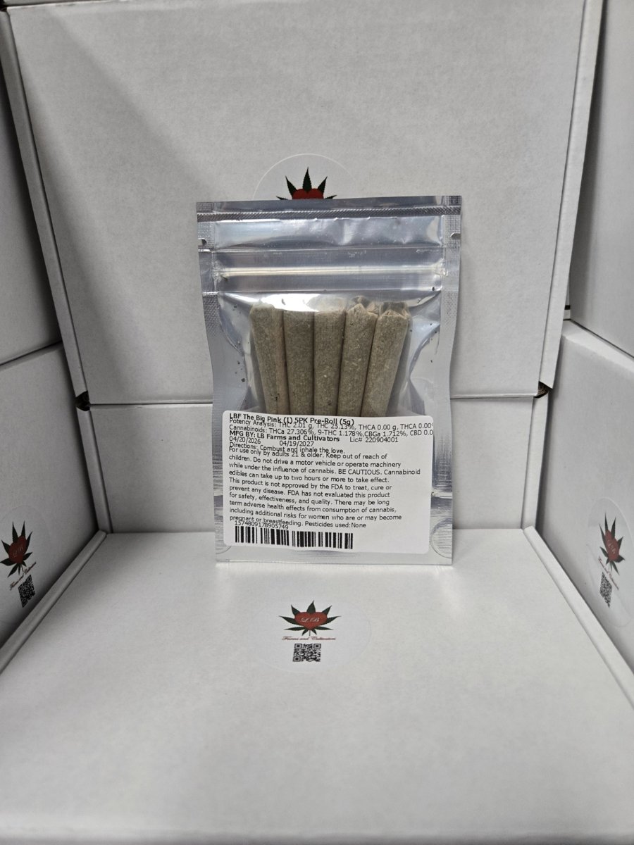 LBF The Big Pink (I) 5PK Pre-Roll (5g)