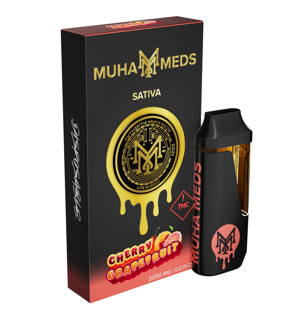 1g Cherry Grapefruit Muha Meds Cartridge