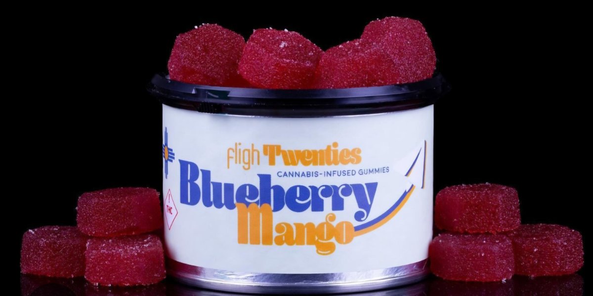 Fligh 100mg Blueberry Mango Gummies